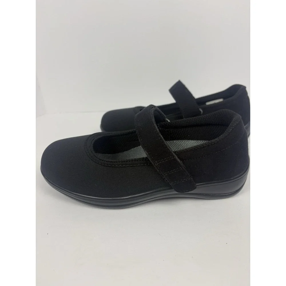 Ortho Feet Springfield 827 Black Mary Jane Walking Shoes Women Sz 6 X-Wide 2E